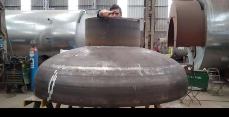 Registro de inspección: fabricación caldera cabezal virola.