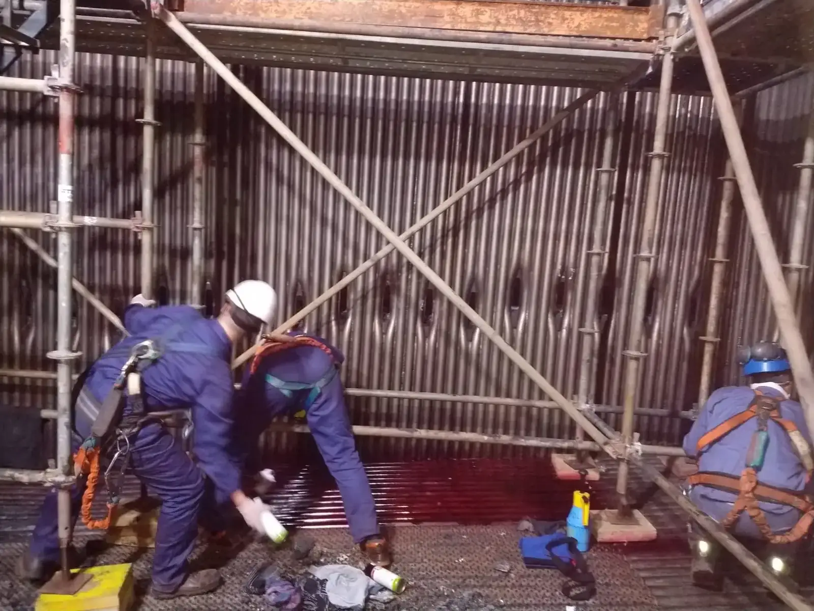 Registro técnico de inspección por líquidos penetrantes: Lp liquidos penetrantes calderas ecoendi