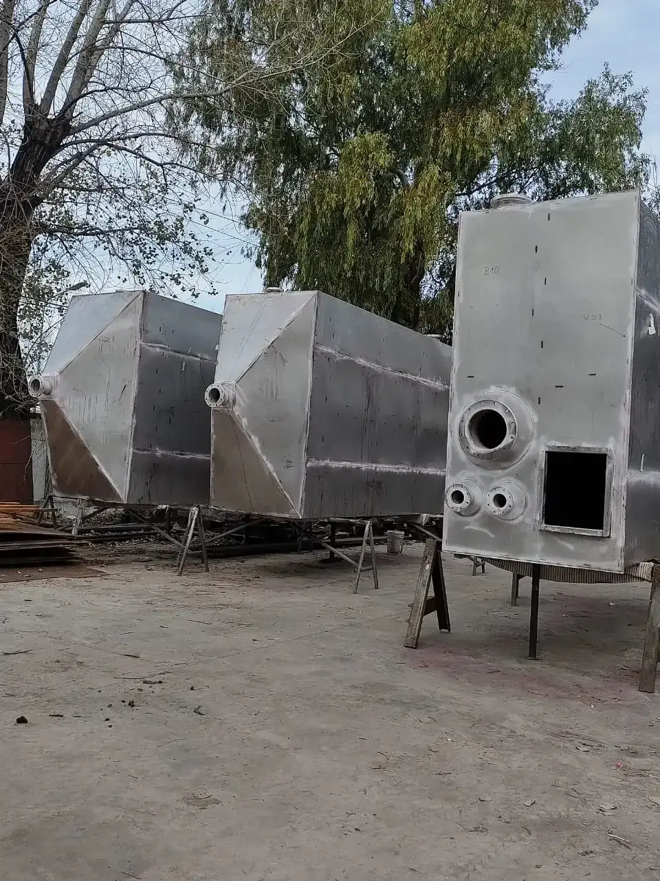 Registro técnico de inspección por líquidos penetrantes: Lp tanque acero inoxidable tolva liquidos penetrantes ecoendi