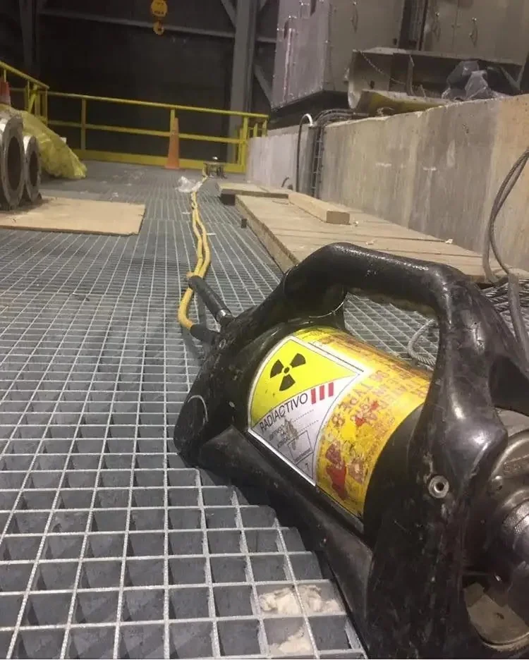 Registro de inspección: gammagrafía industrial equipo tipo.