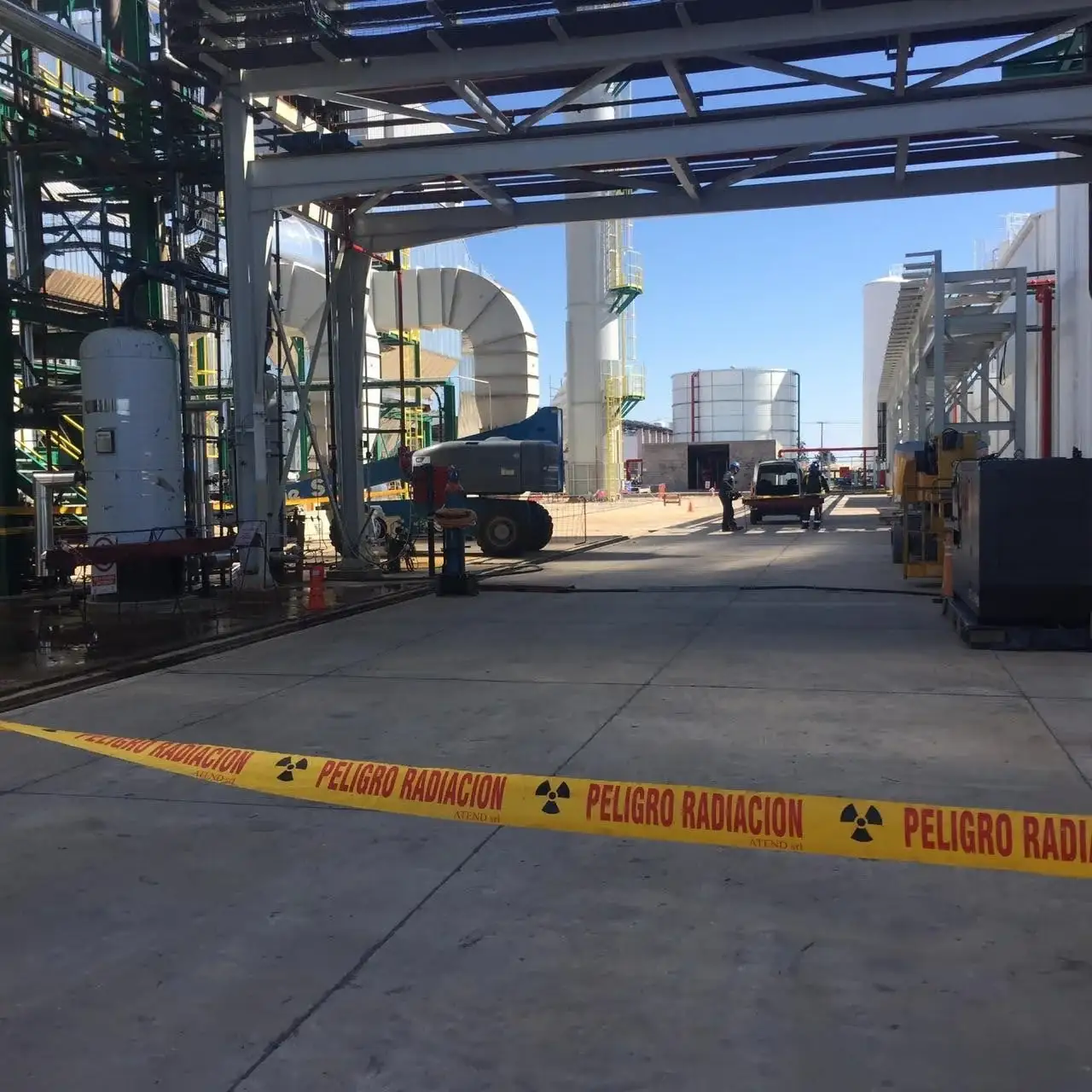 Registro de inspección: seguridad radiológica pruebas destructivas.