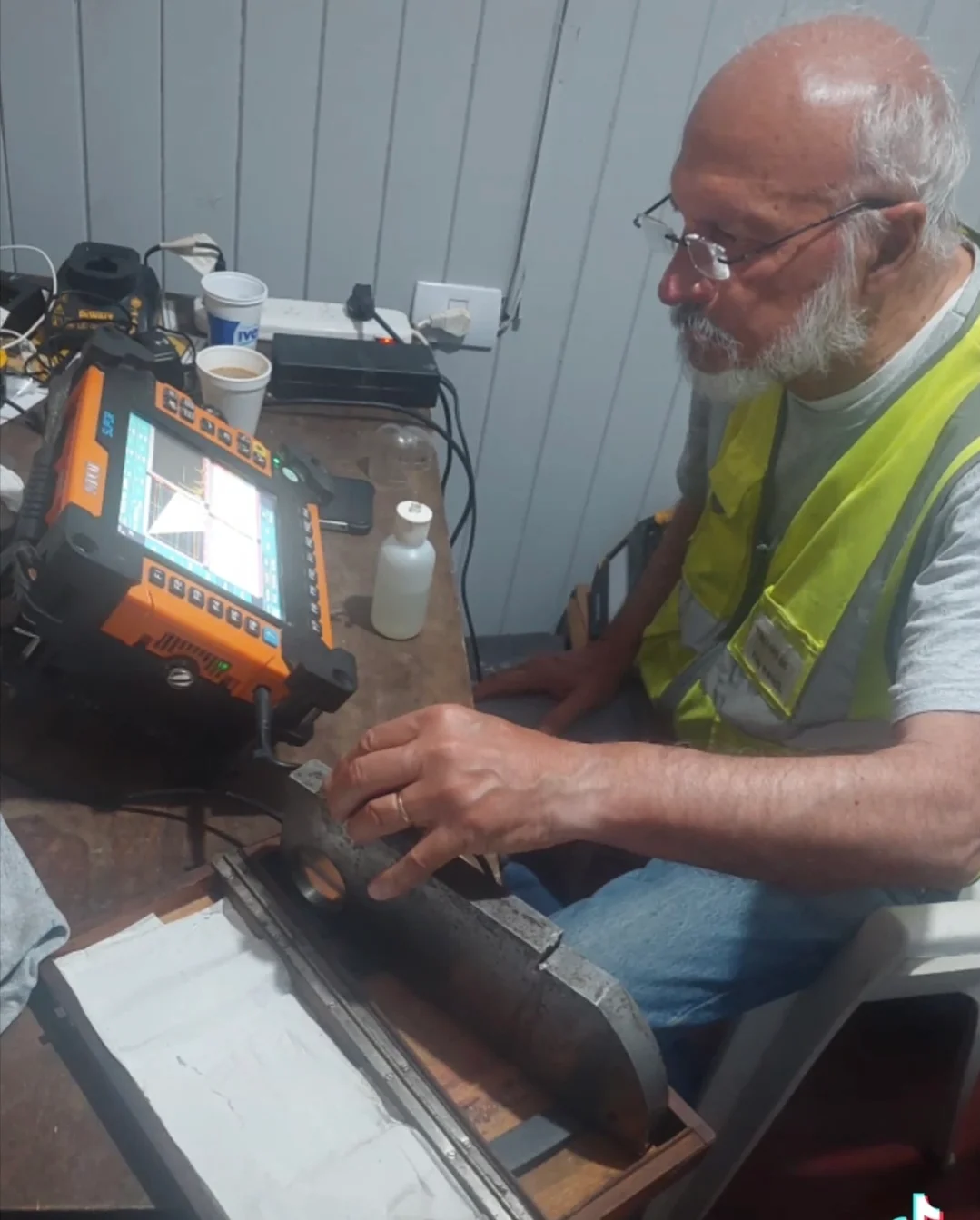 Registro técnico de inspección por ultrasonido: Ut inspeccion industrial siui smartor ecoendi