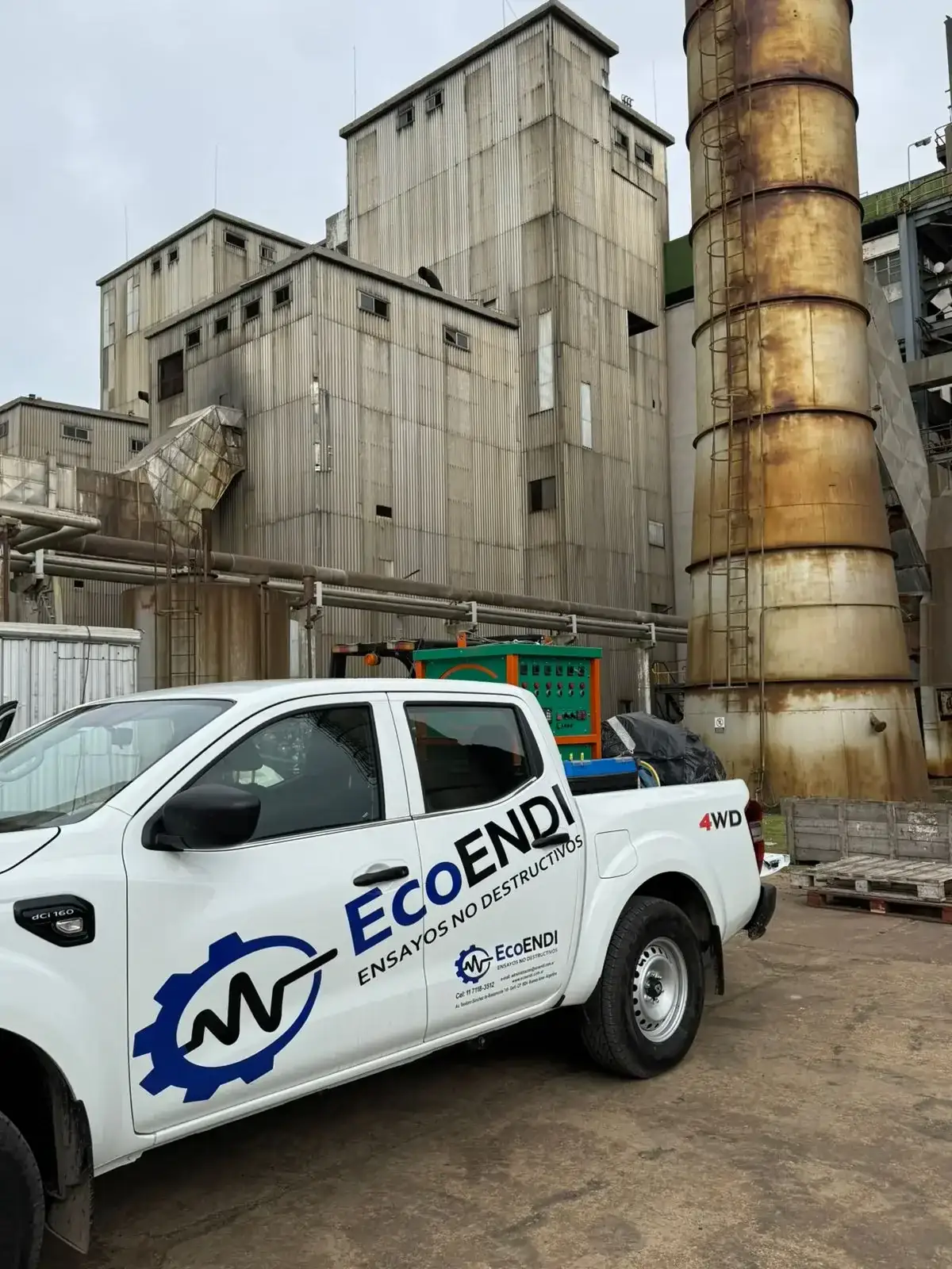 Registro técnico de inspección por ultrasonido: Ut operacion unidad movil ecoendi
